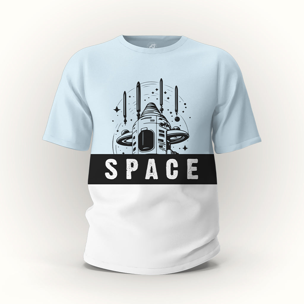 Space Design Cotton T-shirt - MARTIZY
