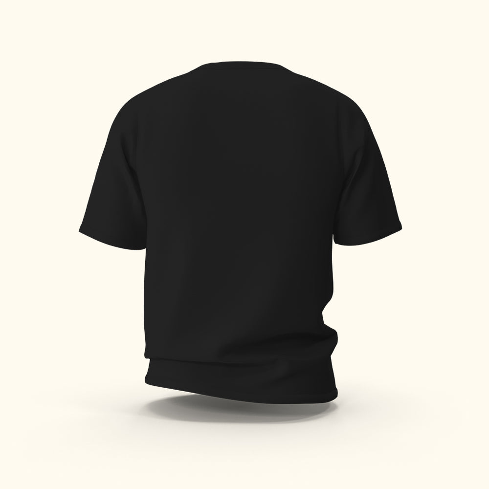 Black Classic Cotton T-shirt - MARTIZY
